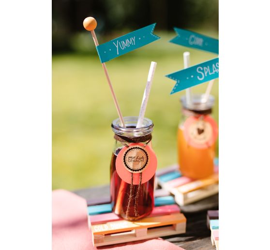 Paper straws, 25 pieces