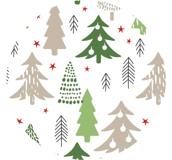 Motif photo cardboard "Christmas trees"