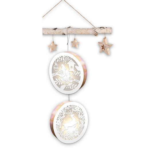 Lightboxy "Ptáci a sobi", sada 2 kusů