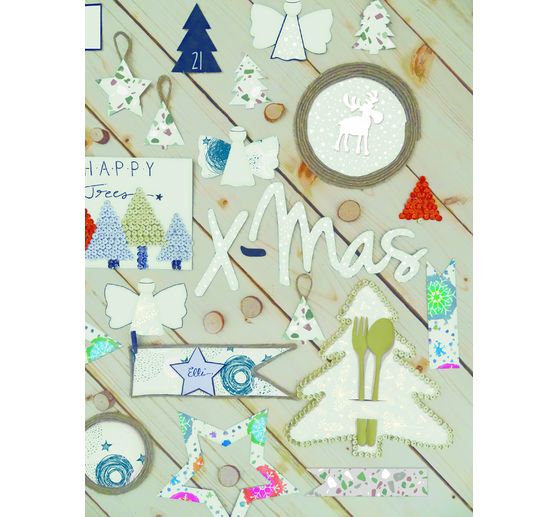 Motif cardboard "Grey Line", stars black