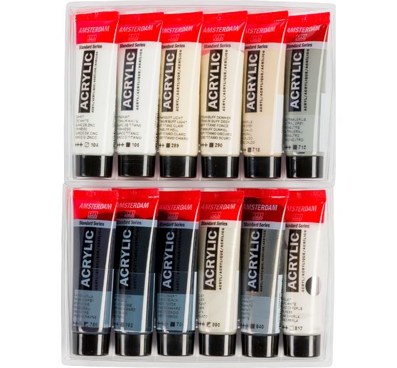 Talens AMSTERDAM Acrylic paint set "Grey"