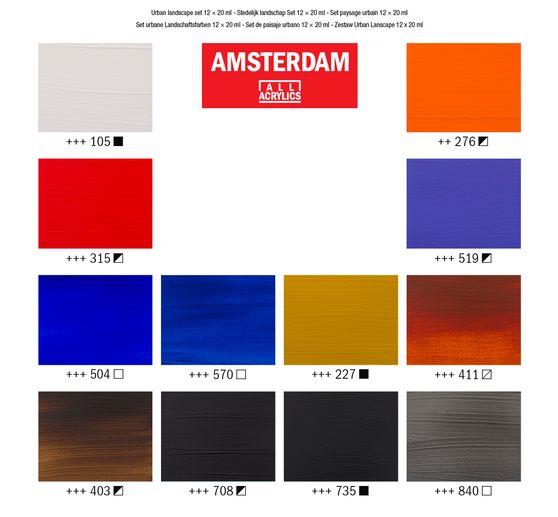 Talens AMSTERDAM Acrylic paint set "Cityscape"