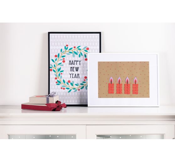 Sample folder chalk marker "Xmas in the air", 3 sheets