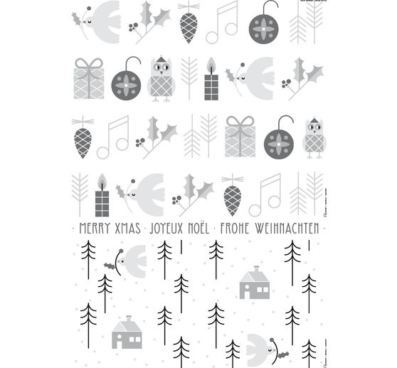 Sample folder chalk marker "Xmas in the air", 3 sheets