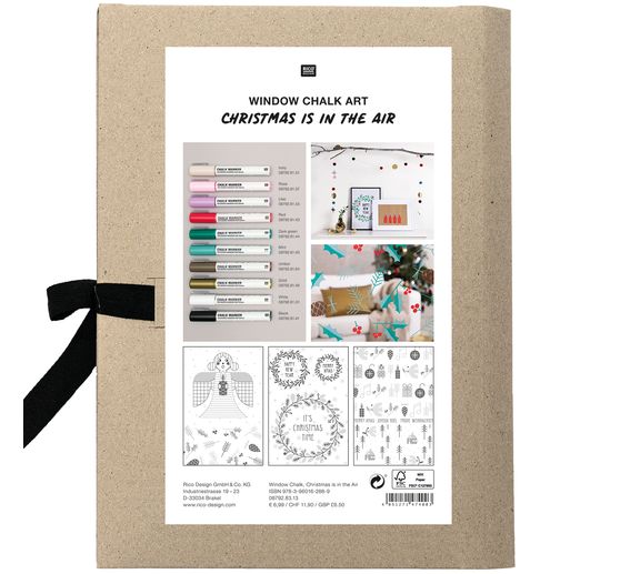 Sample folder chalk marker "Xmas in the air", 3 sheets