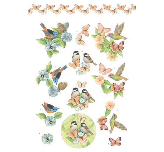 3D punching sheet book "Spring Animals"