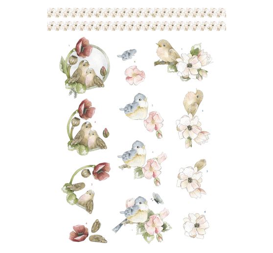 3D punching sheet book "Spring Animals"