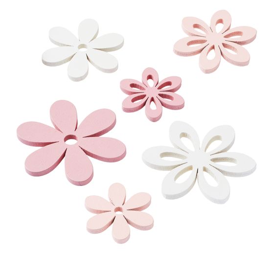 Scatter decoration flowers "Iven", 12 pieces, 3 - 4,7 cm