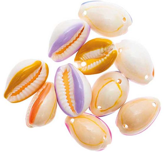 Shell beads with 2 holes