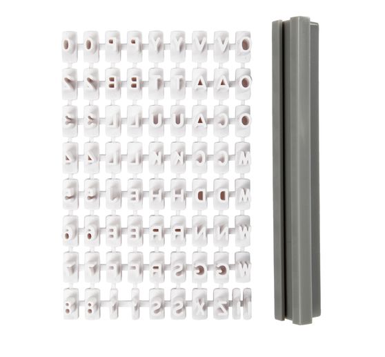 Sada razítek s texturou "Písmena a čísla"