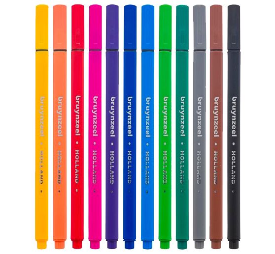 Tenkokresba Bruynzeel, 12 barev