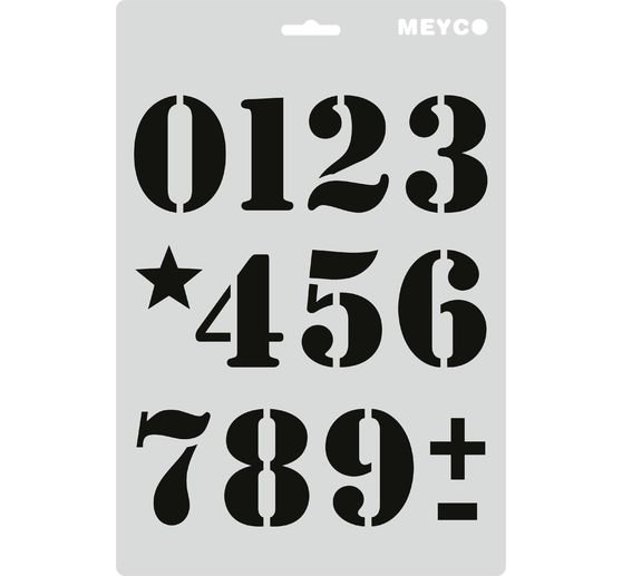 Stencil set "Letters & Numbers"