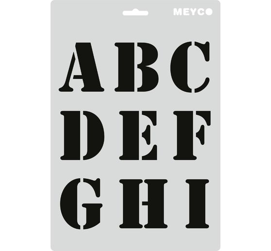 Stencil set "Letters & Numbers"