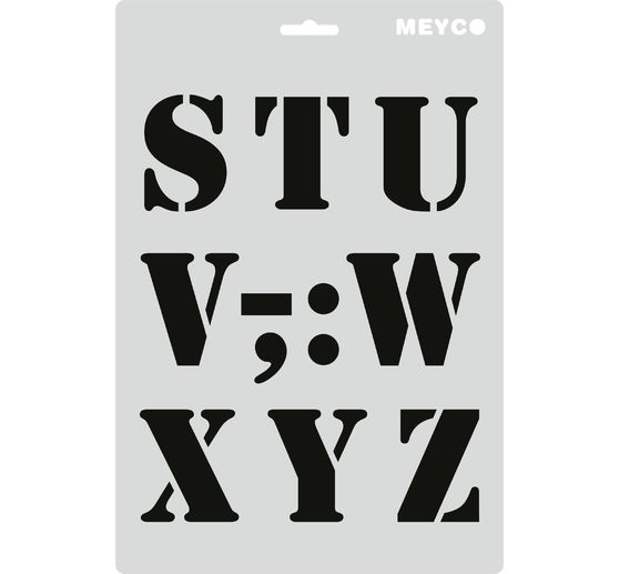 Stencil set "Letters & Numbers"