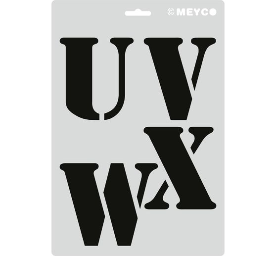 Stencil set "XL letters"