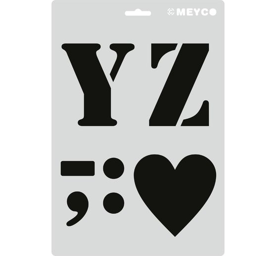 Stencil set "XL letters"