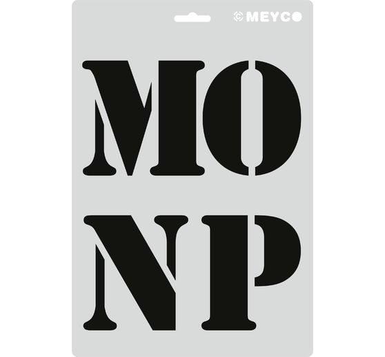 Stencil set "XL letters"