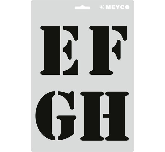 Stencil set "XL letters"