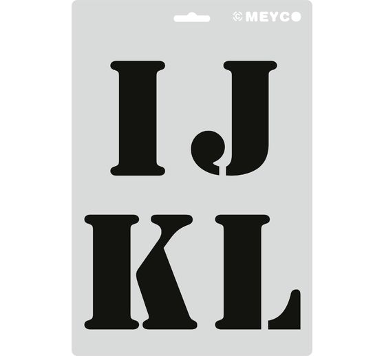 Stencil set "XL letters"