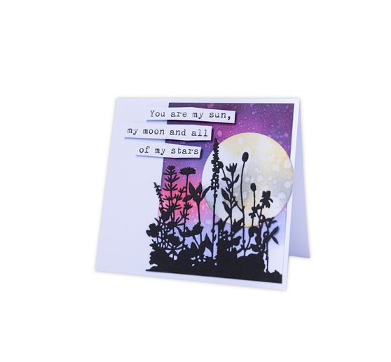 Sizzix Thinlits punching template "Flower Field by Tim Holtz"