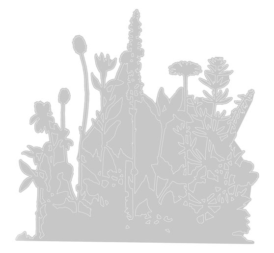 Sizzix Thinlits punching template "Flower Field by Tim Holtz"