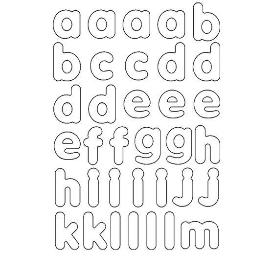 Blank magnetic letters, 100 pieces