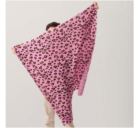 Crinkle muslin cotton fabric "Acid Leo"