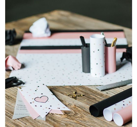 Motif cardboard "Dots pink"