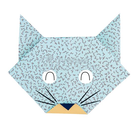 Folding paper-assortment "Animals", 60 sheets, incl. sticker sheet