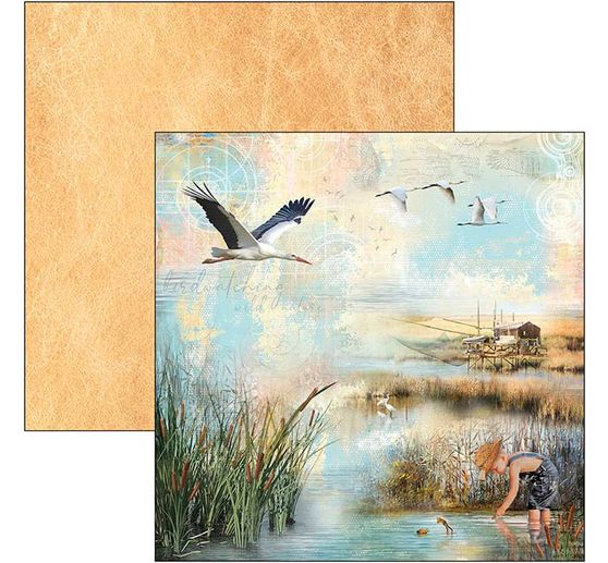 Scrapbook-Paper "Delta", 12 sheets, 30,5 x 30,5 cm