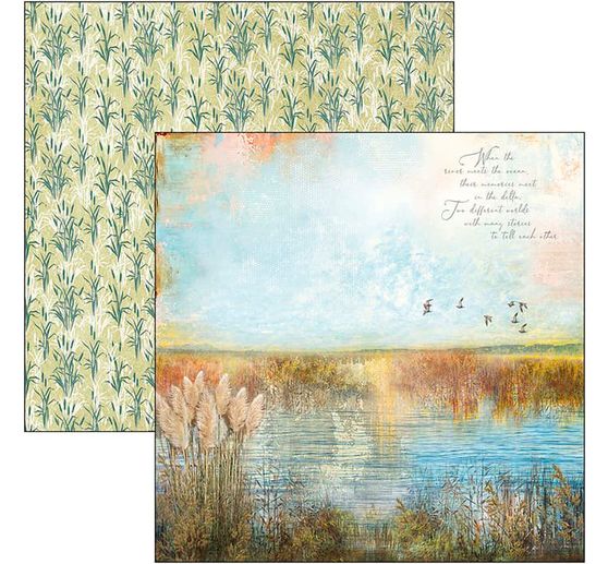 Scrapbook-Paper "Delta", 12 sheets, 30,5 x 30,5 cm