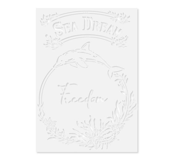 Stencil "Sea Dream", 21 x 29,7 cm