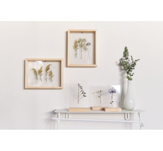 Rico Design dřevěný rám příroda s dvojitým akrylovým kotoučem