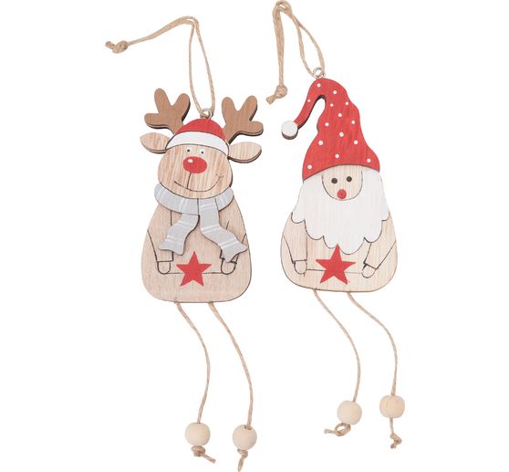 Dekorativní přívěsky VBS los a Santa "Sven"