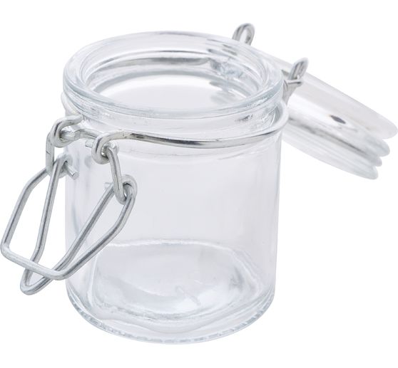 VBS Jars with clip closure "Mini", 12 pieces