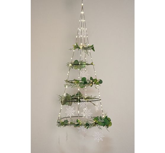 Metal ring "Circle", 10 - 30 cm, Set of 5, Black