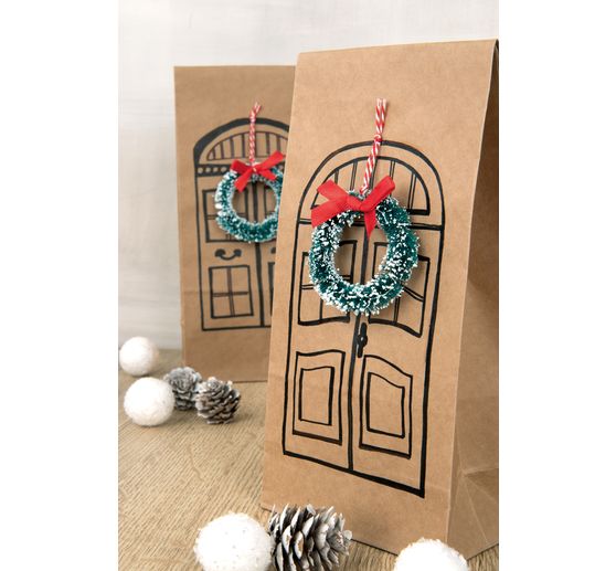 Miniaturní vánoční věnce