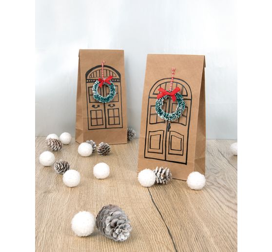 Miniaturní vánoční věnce