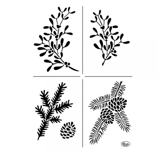 Šablona "Vánoční zelená