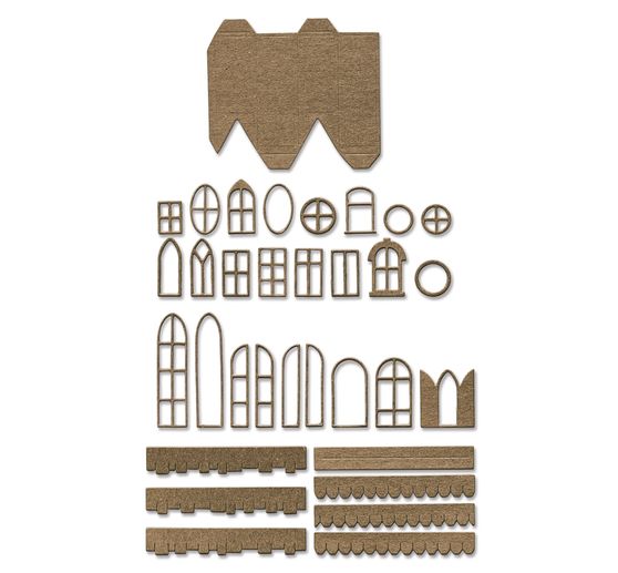 Výseková šablona Sizzix Thinlits "Village Collection by Tim Holtz"