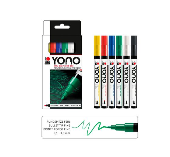 Marabu YONO Marker-set "BASIC 1,5"