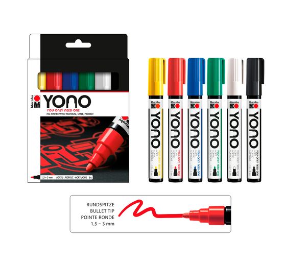 Marabu YONO Marker-set "BASIC 3"