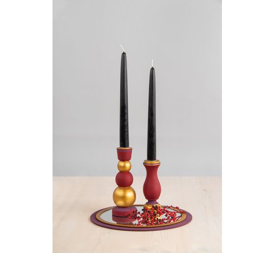 Wooden plates/rings set