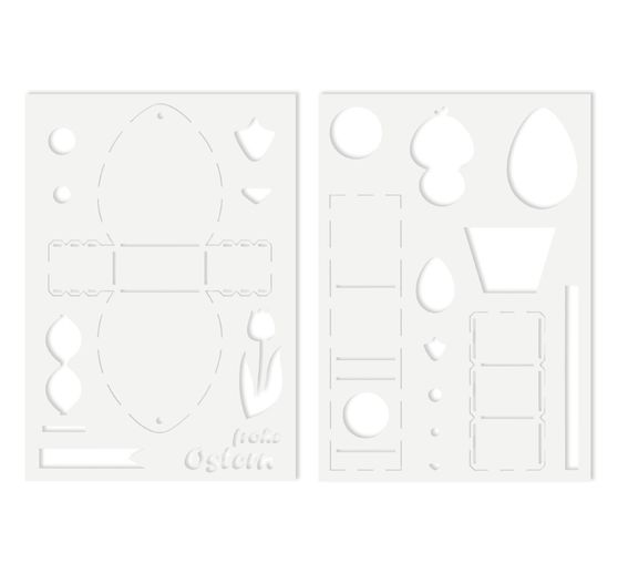 VBS Stencil Set "Chicks Boxes"