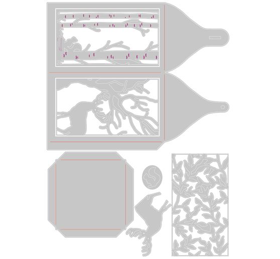 Výseková šablona Sizzix Thinlits "Woodland Lantern"