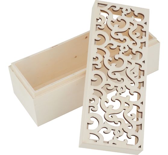 VBS Dřevěná krabička "Ornament scrolls"