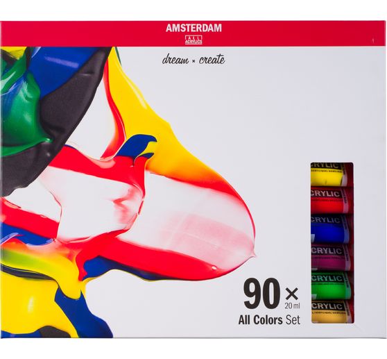 Talens AMSTERDAM acrylic paint set "General Selection 90"