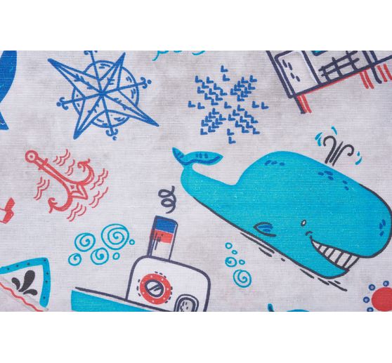 Motif fabric linen look "Maritim"