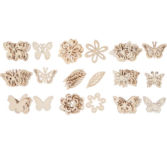 Scatter decoration butterfly mix "Shari", 45 pieces