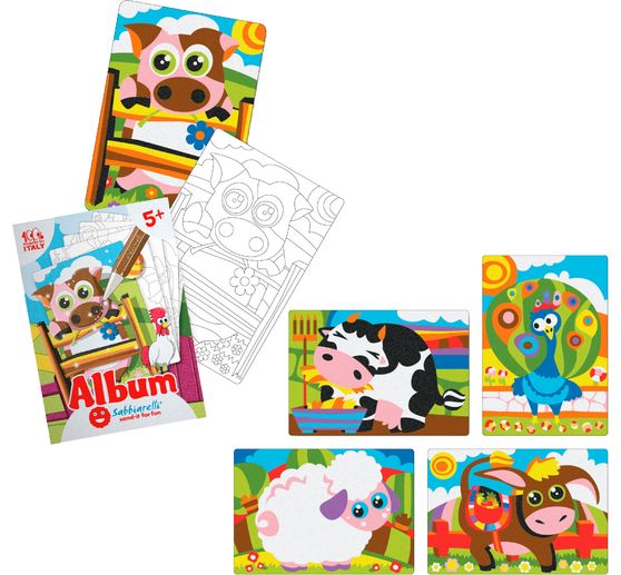 Sabbiarelli Sand-it for Fun Album Farm Animals